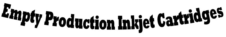 Empty Production Inkjet Cartridges